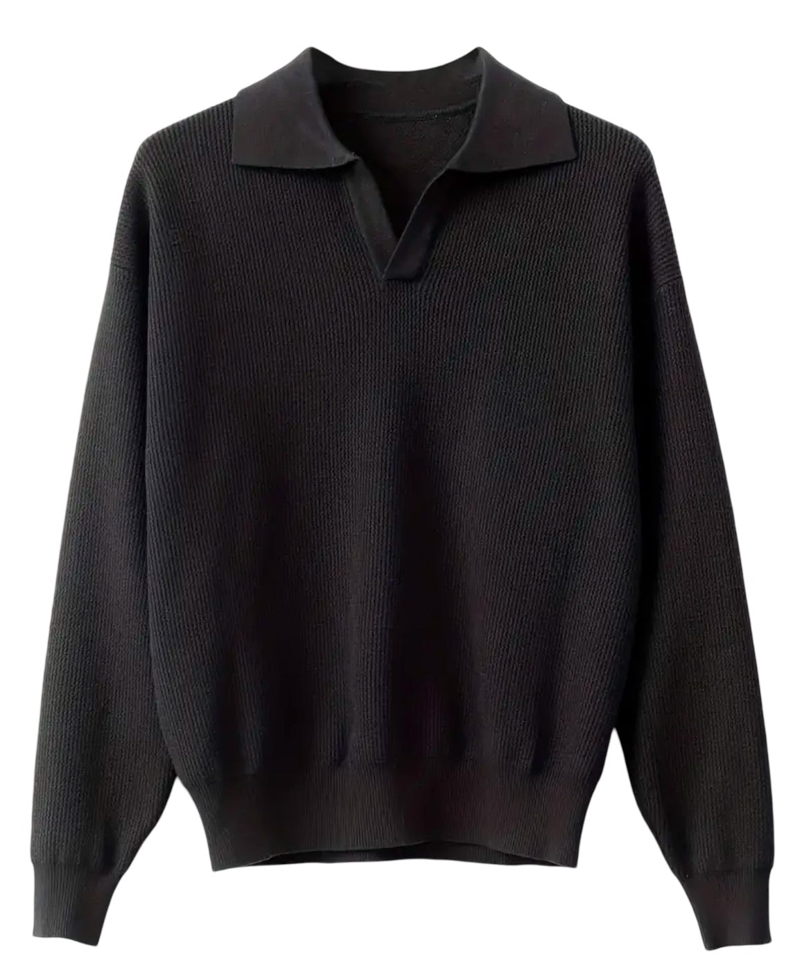 Strickpoloshirt