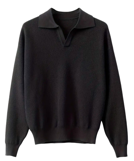 Strickpoloshirt